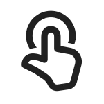Tap Single SVG Icon